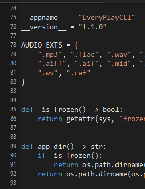 Line numbers in PyIDE